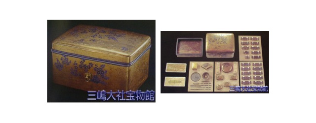 梅蒔絵手箱(うめまきえてばこ) 付 内容品とも